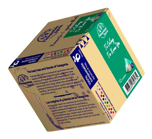 Té Oolong Patagonian Spirit Caja 12 Pirámides Compostables