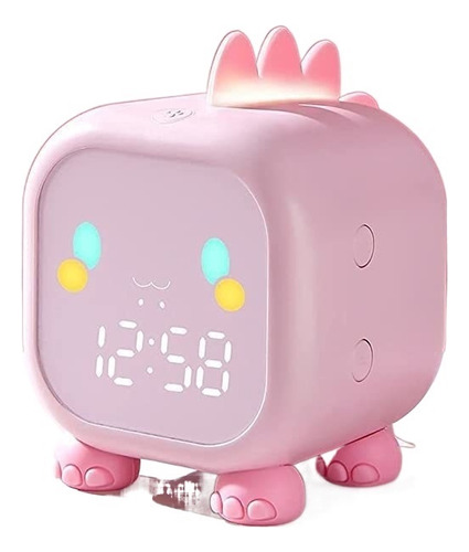 Reloj Despertador Para Niños Con Luz Nocturna, Doble Alarma,