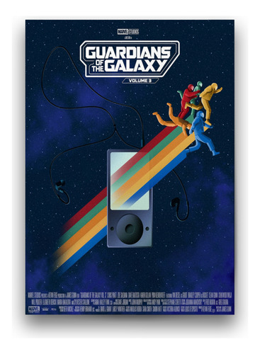 Póster Papel Fotográfico Guardianes Galaxia Pelicula 40x80