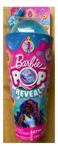 Muñeca De Fruta Barbie Pop Reveal Con 8 Sorpresas, Mora Azul