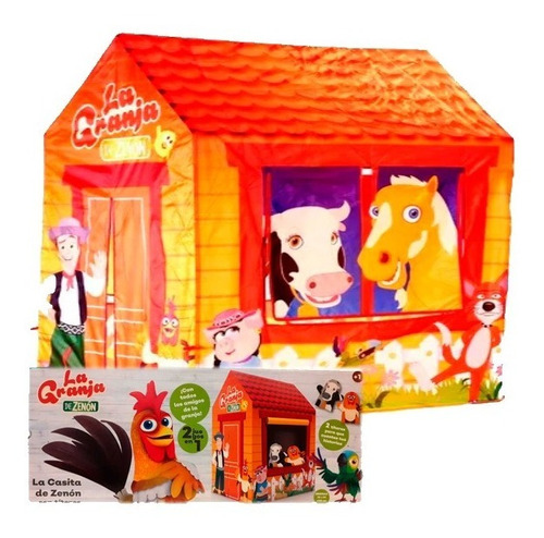Imagen 5 de 10 de Carpa Casita Tipi Infantil Granja De Zenon Pelotero Plaza