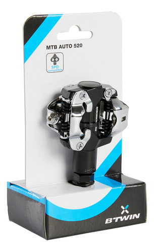 Pedales Mtb 520 Negro Automáticos Rockrider