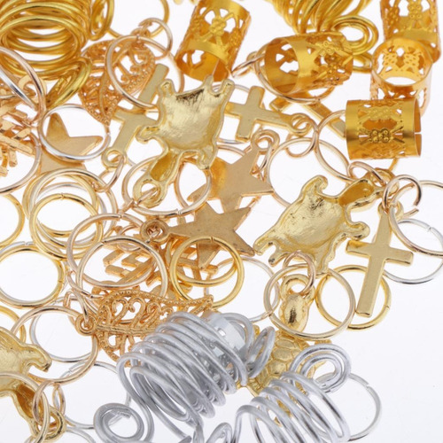 120 Peças Argolas De Cabelo De Metal Argolas De Cabelo