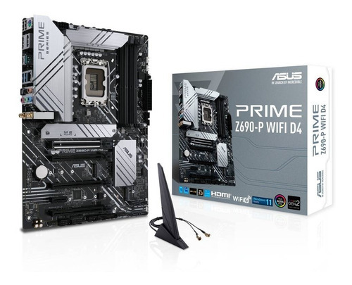 Placa Madre Asus Prime Z690-p Wifi D4, Socket Lga1700, Ddr4 Color Negro