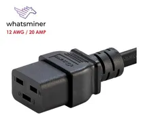 Comprar Extensor C19 \u002F 90 Cm \u002F 12 Awg \u002F 20 Amp Para Whatsminer