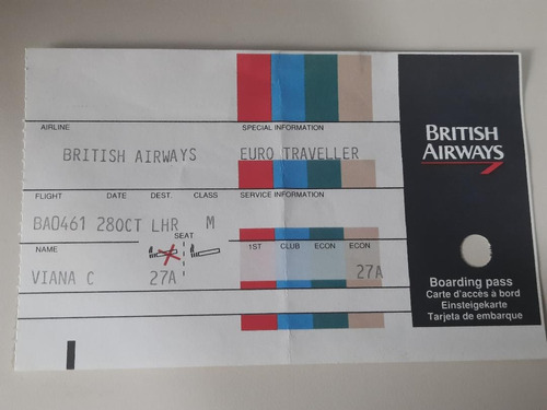 Antiguo Pasaje Aéreo British Airways