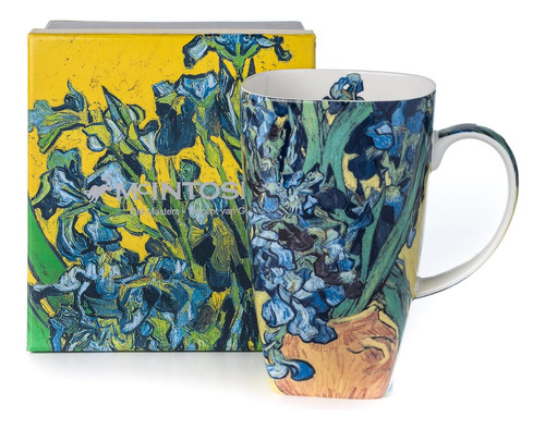 Mcintosh Vincent Van Gogh Irises Fine Bone China Taza Grande