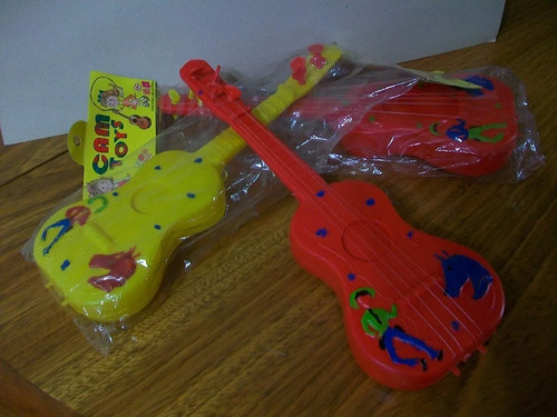 Guitarra Plástico Soplado De Juguete Para Niños