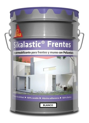 Imagen 1 de 10 de Sikalastic Frentes Impermeabilizante Liquido X 10 Lts Sika