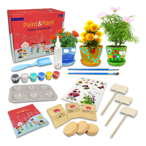 Kit De Cultivo De Flores De Pintura Y Plantas Para Niños, .