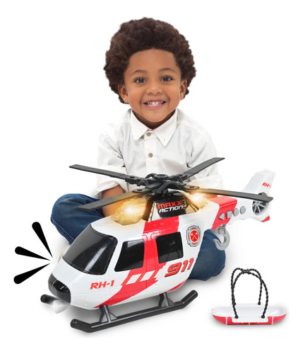 Sunny Days Entertainment Maxx Action Large Helicopter - Veh.