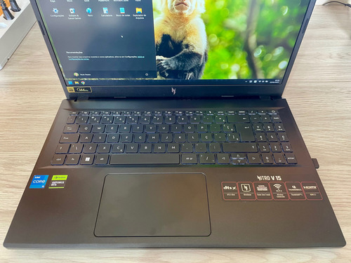 Notebook Acer Nitro V15 I5 16gb Rtx 2050 144hz 3.550 À Vista Preto (Usado)