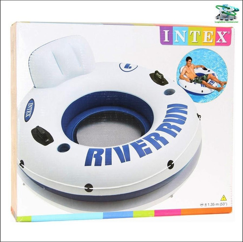 Anillo Flotador Inflable Con Asas + Porta Vasos 58825 River