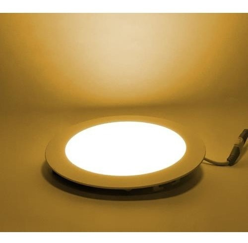 Lampara Panel Led 3w Empotrable Redonda 3000k Luz Calida