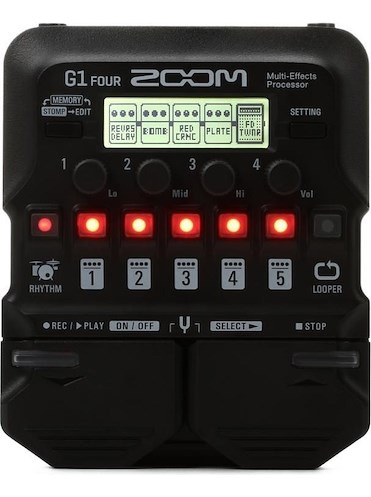 Zoom G1 Four Pedalera Multiefecto Para Guitarra Eléctrica