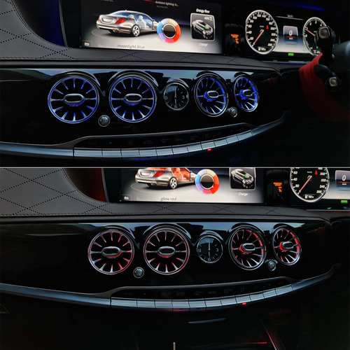 Kits De Ventilación Frontal Con Turbina Led, 6 Piezas, 64 Co
