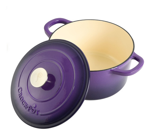 Olla Dutch Oven Crock-pot Artesanal De Hierro Fundido Esmalt