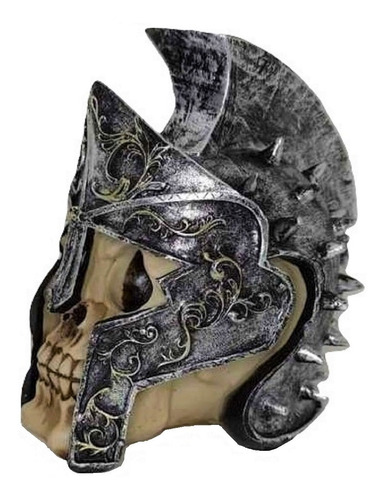 Cabeça Caveira Crânio Resina Soldado Romano Viking