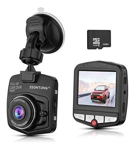 Dash Cam, Ssontong Mini Car Dashboard Camera, Full Hd 1080p 