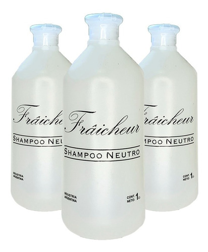 Shampoo Neutro Pre-tratamiento Alisado Keratina 1lt X3u