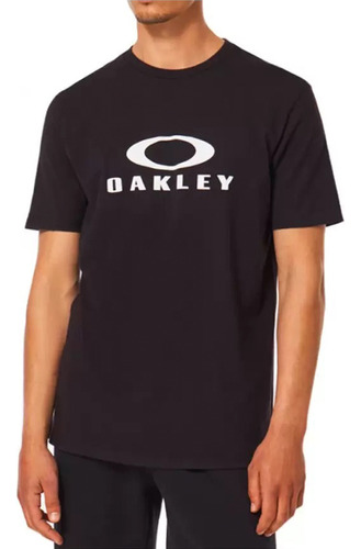 Polera Oakley O Bark Hombre Negro