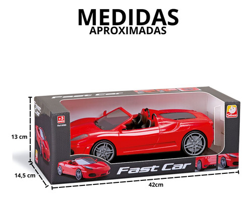 Brinquedo Fast Car Vermelho Silmar Ref.6080