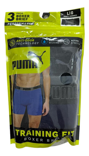 Boxer Puma Brief Training Fit Performance Stretch X3 Talla L