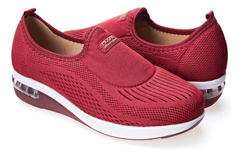 Tênis Feminino Knit Slip On Casual Modare