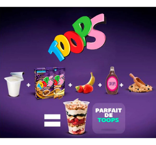 Cereal Toops Extra Relleno Con Vitaminas 220 Gr Pack 12pza