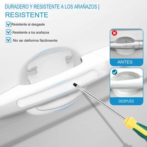 Calcomanias Transparentes Puertas Anti Rayones Set 8 Piezas