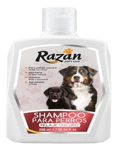 Imagen 1 de 4 de Oferta Del Dia Shampoo Perro Razan 300 Cc Pelaje Oscuro 4180