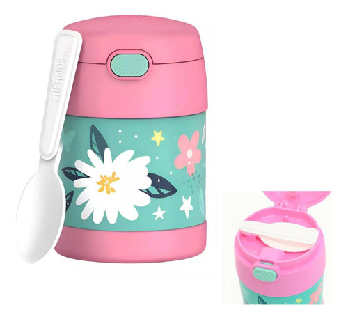 Pote Térmico Funtainer Jardim Das Flores - 290 Ml - Thermos