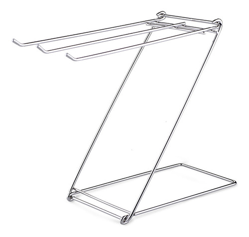 Toallero De Piso Plegable De Acero Inoxidable En Forma De Z