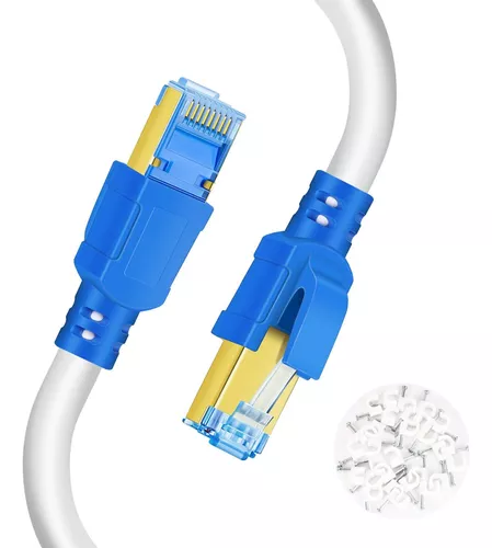 Cable Ethernet STP CAT 7, de 15 m, plano - Steren Colombia