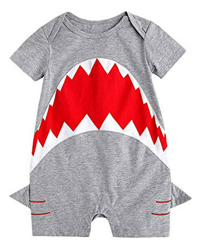 Rompers Bebé Tiburón Unisex Babywow.