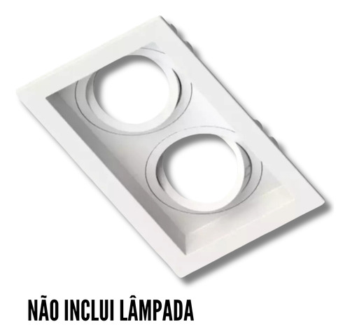 Kit 16x Spot Embutir Recuado Save Energy 2 Dicroica Duplo