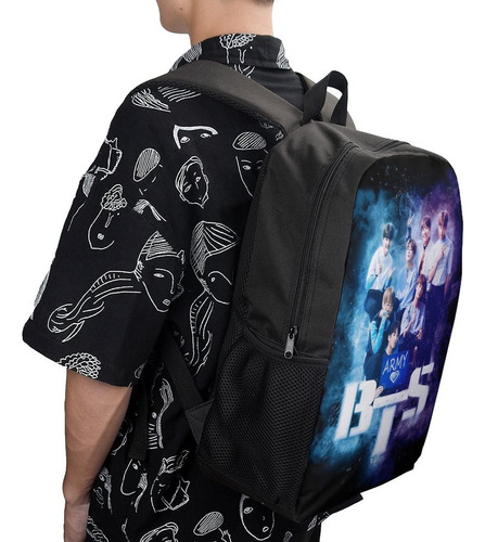 Conjunto De Mochila Coreana Juvenil Bts Kpop