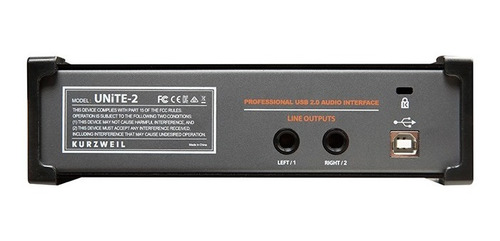 Unite2 Kurzweil Placa De Audio Usb 2.0 24bit/96khz Phantom