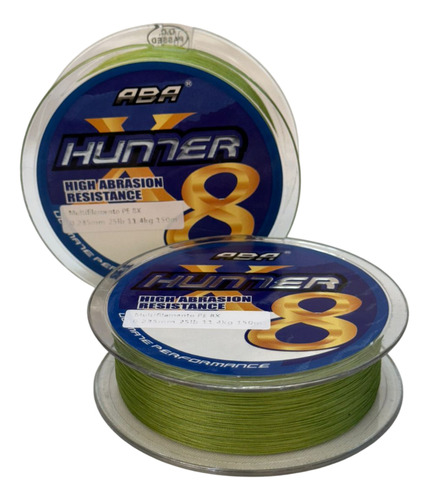 Linha Multi Hunter 8x 0,235mm 25lbs/11,25kg - 150m Verde