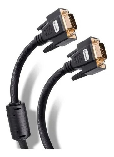 Cable Elite Vga 1.8m Conectores Dorado Filtro Ferrita Steren