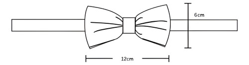 6 Pzs Moño Corbata Pajaritas Con Cinta Ajustable Para Boda
