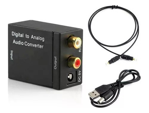 Convertidor De Audio Digital Fibra Óptica A Analógico Rca