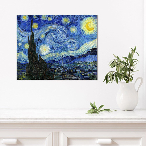 ''reproducción De Noche Estrellada De Van Gogh, Póster Enmar
