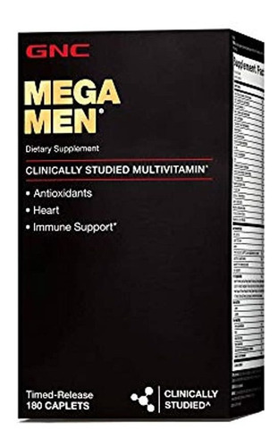 Gnc Mega Multivitamina Para Hombres, 180 unidades, 1, 1