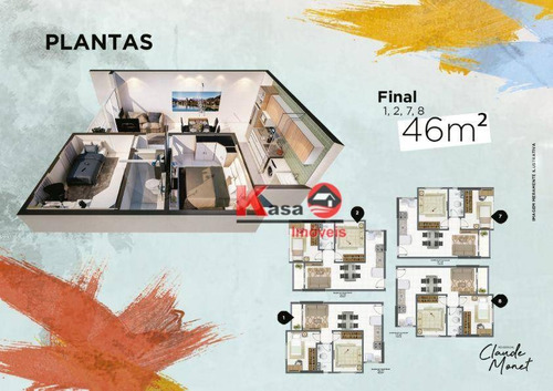 Imagem 7 de 21 de Apartamento Com 2 Dormitórios À Venda, 46 M² Por R$ 224.990,00 - Parque São Vicente - São Vicente/sp - Ap11264