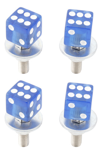 Tornillo Para Placa De Matrícula Dice, 4 Unidades