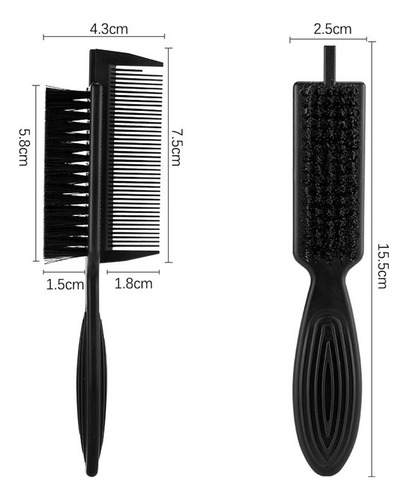 Cepillo De Limpieza De Cabello 2 En 1 Con Peine Barber Neck