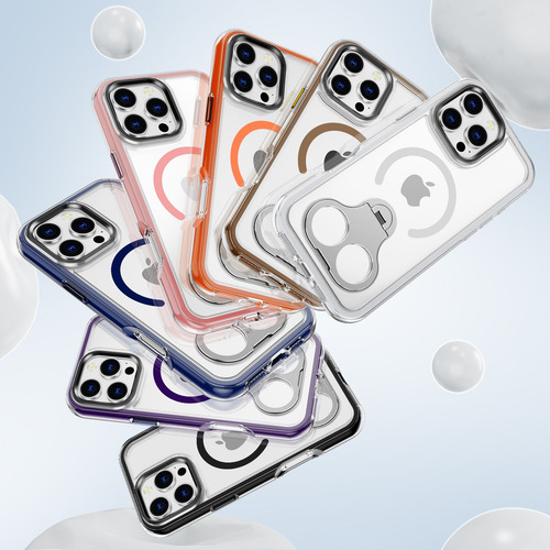 Funda Doble Anillo Antigolpes Magsafe Para iPhone 14/15/16