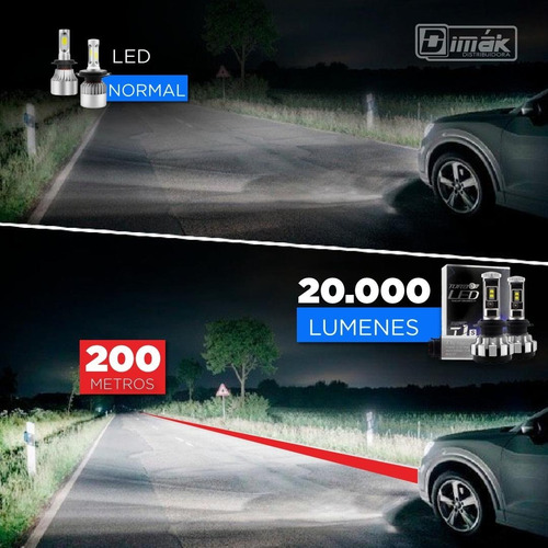 Focos Luces Turbo Led Pro (200 Metros) H4,h13,9005..