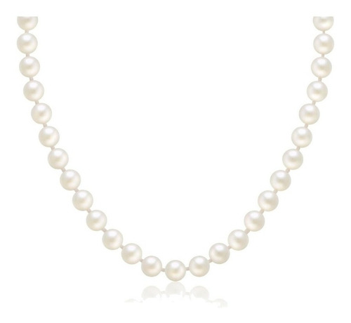 Colar Pérola Masculino Gargantilha + Pulseira Hype Ajustável Cor Branco